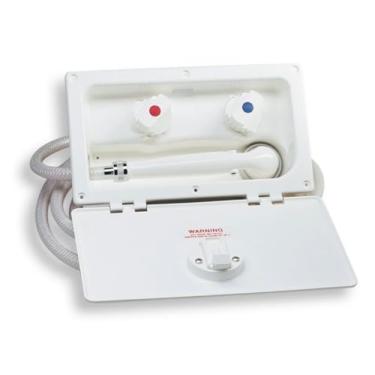 Imagem de Midnight Marine AquaTik Transom 303SB / 301SB / 300 Series Sistema de chuveiro quente e frio automotivo embarcação de aquecedor marítimo (AquaTik Transom 303SB Sistema de chuveiro quente e frio sem