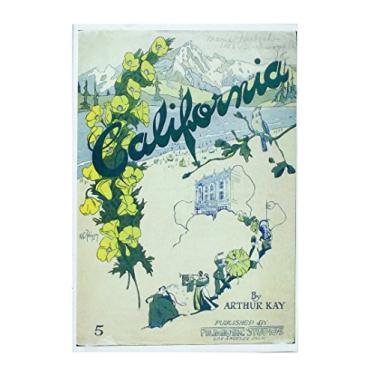 Imagem de Nouvelles Images Capa para música "Califórnia", conjunto de cartões de Natal em caixa de 1918 (XDB 537)