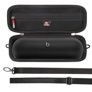 Imagem de FBLFOBELI Capa rígida compatível com alto-falante Bluetooth sem fio Beats Pill 2024, capa protetora com alça de ombro (preta, somente capa)