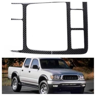 Imagem de IKUESM Compatible with Toyota Tacuma (Special Edition) 2001 2002 2003 2004 Black/Red Carbon Fiber Radio Air Conditioning Panel Sticker 2pcs/set(Black)