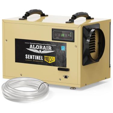 Imagem de Desumidificador Industrial com Mangueira de Drenagem, Degelo Automático, Partida com Memória, ALORAIR, Ouro