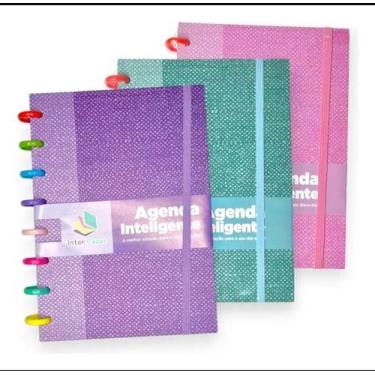 Imagem de Agenda Inteligente Permanente A5 8 Discos Planner Caderno - Wincy, Ros