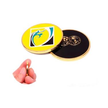 Imagem de Moeda Árbitro 4 cm Toss Cara ou Coroa 1 unidade Envio Rápido - EB