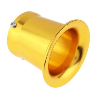 Imagem de Windance 55 mm CNC liga de alumínio carburador filtro de ar trompete velocidade pilha funil adequado para PE VM 32 mm 34 mm, copo de buzina de vento de entrada de carburador (ouro, 55 mm)