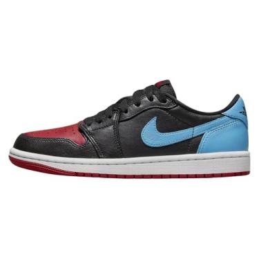 Imagem de Air Jordan 1 Tênis feminino retrô baixo, Vermelho/preto/azul, 11