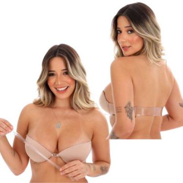 Imagem de Sutian Costa Nua Com Alça De Silicone Feminino Discreto Regulável E Re