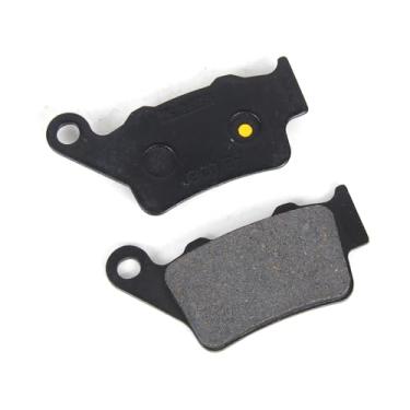 Imagem de 1 par de pastilhas de freio traseiras compatíveis com BORILE B500CR 2002-2004, B500MT 2002, peças de acessórios de reposição para motocicletas
