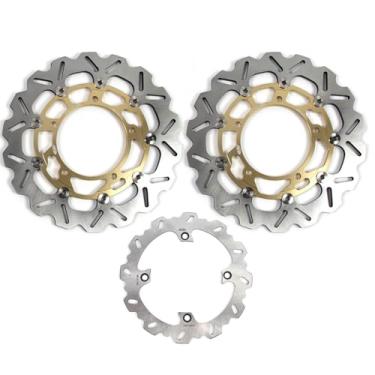 Imagem de Discos de freio dianteiros e traseiros flutuantes para Suzuki DL650 Vstorm 650 2007-2012 ABS 2007-2023, DL V-STROM 650 XT ABS 2015-2019, V STROM 650 ADV ABS 2012-2015, peças de reposição de