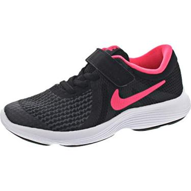 Imagem de Nike Tênis de corrida feminino Revolution 4 (PSV), Preto/rosa - branco, 13 Little Kid