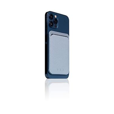 Imagem de SLG Carteira magnética de couro de flor integral D8 projetada para MagSafe, compatível com iPhone 12/13/14 Series/iPhone 15/iPhone 15 Plus/iPhone 15 Pro/iPhone 15 Pro Max (azul pó)