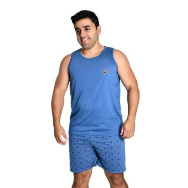 Imagem de Pijama Camiseta Masculino Verão Noite Fresquinho Regata - Pijamas Prik