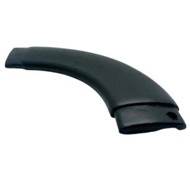 Imagem de Curva corrimao aluminio engate juncao chata parede preto 2 un - VCB