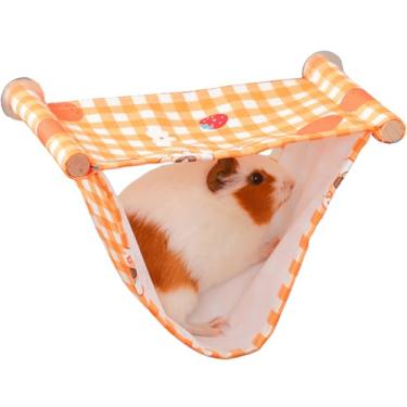 Imagem de Porquinho-da-índia Cama Hamster Cama de Verão Casa Esconderijo de Rato Cabana Caverna Cabana de Pássaro Pendurado Pequenas Gaiola de Ninho de Animal de Estimação Brinquedo para Chinchila Ouriço Furão