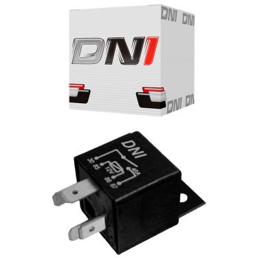 Imagem de Relé Auxiliar Universal 12V 4 Terminais com Suporte 40A dni 0102