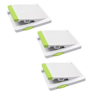 Imagem de Trava de Segurança Porta Janela Deslizante Kit 3 unidades Criança Pet Fechadura Guarda Roupa Armario Proteçao Multiuso Resistente