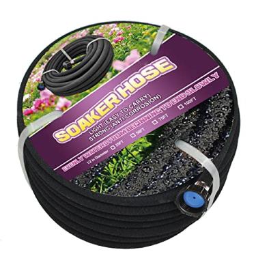 Imagem de Mangueira de imersão - Mangueira de jardim de 30 m com interface de 1/5.1 cm de diâmetro - economiza 70% de água Ótimo para jardins/canteiros de flores/mudas (30 pés)