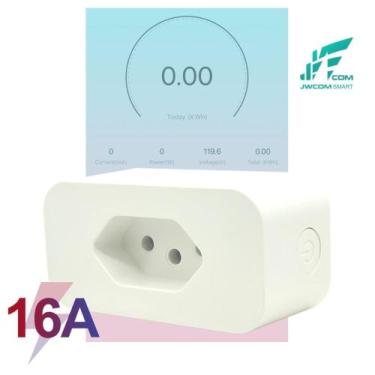 Imagem de Tomada Inteligente Wifi Alexa Google Home Siri 16a Bivolt - JWCOM SMAR