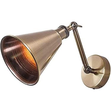 Imagem de HOSETEON Aplique de parede industrial retro com balança de metal ajustável, aplique de parede para corredor