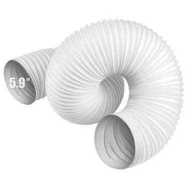 Imagem de Hyphen-X Mangueira de ar condicionado portátil, mangueira de exaustão portátil com 5,9 polegadas de diâmetro, ar condicionado de ambiente substitui mangueira de exaustão de ventilação, mangueira de
