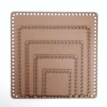 Imagem de Base em MDF Quadrada para Cestos e Bandejas - Inova Artesanato