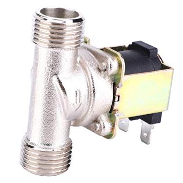 Imagem de Controle de Entrada de água da Válvula Solenóide Elétrica de Latão G1/2 DC24V NC Comutação Sensível Eletromagnética