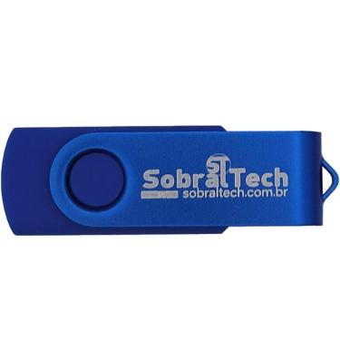 Imagem de Pen Drive Sobraltech 8Gb Flash Usb 2.0 Acabamento Em Metal