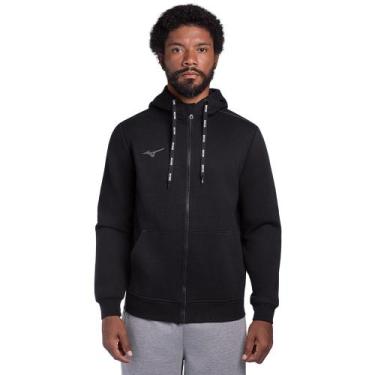 Imagem de Moletom Masculino Mizuno Zipper, Preto, G