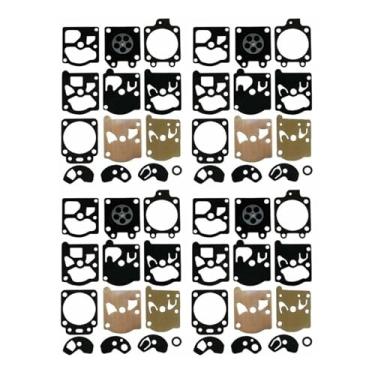 Imagem de Gaxetas de diafragma de carburador, kit de ferramentas de reparo, ferramentas de jardim, acessórios de gaxetas para Walbro D10-WAT WA-100-1 WA-101-1 WA-102-1 (4 conjuntos)