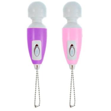 Imagem de Vibrador Feminino Mini Chaveiro Magic Wand Portátil Sex Shop