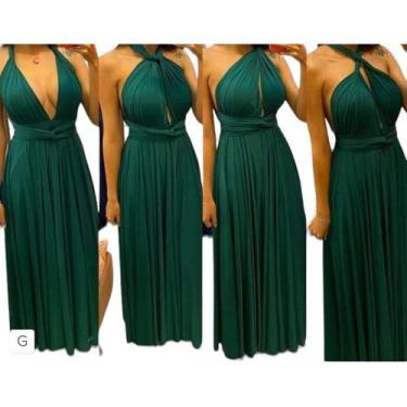 Imagem de Vestido Festa Madrinha Longo Varias Formas De Uso Multiforma. Tamanho 