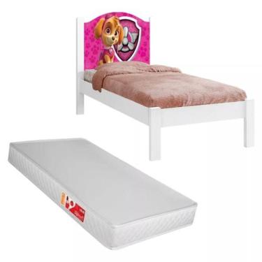 Imagem de Cama Adesivada Solteiro Personagens Acompanha Colchão 188x88 D20 - Any