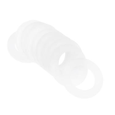 Imagem de ARTIBETTER 10 peças de juntas resistentes, mangueiras de água aquecida, juntas de água quente, vedações, mangueira de entrada, arruelas de jardim, vedação de jardim, silicone, branco