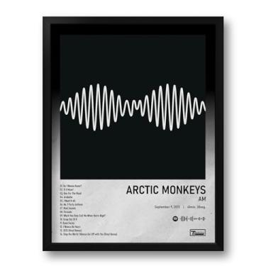 Imagem de Quadro com Moldura Spotify Álbum AM Arctic.Monkeys - Tam. 33x43cm