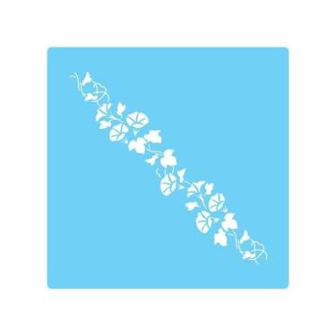Imagem de Stencil De Parede Tamako Floral - 55 X 55Cm - Ref 289 - Stencil Tamako