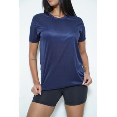 Imagem de Kit 2 Camisetas Dry Fit Feminina 100% Poliéster - Jinkingstore, Preto,