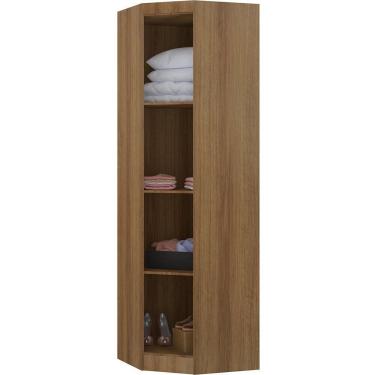 Imagem de Módulo Roupeiro De Canto 70cm Com 1 Porta Eucamóveis Paris - 330 Avela/cinammon