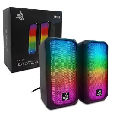 Imagem de Caixa De Som Knup Hórus 2.0, 10w Rms, Led Rgb, P2 3.5mm - Kp-ro810