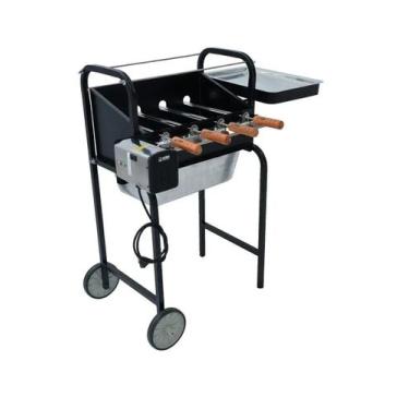 Imagem de Churrasqueira Lobo Mexicana Portátil com Braseiro + 4 Espetos - Lobo C