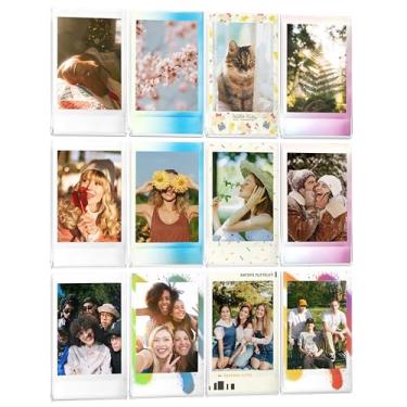 Imagem de WINKINE Molduras Magnéticas Polaroid Para Geladeira, Moldura Magnética Mini De 2X3", Acrílico Fujifilm 11/12/40/Evo, Pacote Com 12 (Transparente)