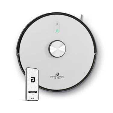 Imagem de Robô Aspirador de Pó Inteligente AMG-R3 PRO 3 em 1 Varre, Aspira e Passa Pano com Mapeamento a Laser LDS, Compatível com Alexa e Google, Wi-Fi, App e Controle Remoto Panda Plus Bivolt