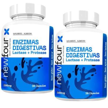 Imagem de Enzimas Digestivas Lactase + Protease Kit 02 Unidades - New Four