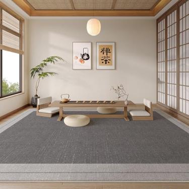 Imagem de Sala de estar, Sala de chá, Quarto de cor sólida, Escritório, Carpete resistente a manchas, Decoração para casa (120 x 200 cm (3,9 x 6,6 pés/QR Sem vinco 10)