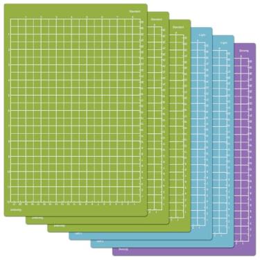 Imagem de ReArt Tapetes de corte variados para Cricut Joy Xtra 6 pacotes - 30 x 21 cm tapete de corte de papel artesanal para uso com papel de impressora, velino, cartolina leve e muito mais, costura e