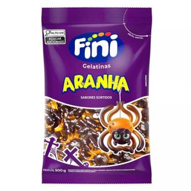 Imagem de Fini Bala Gelatina Aranha 500g Sabor Pessego e Amora