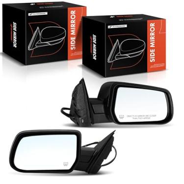 Imagem de A-Premium Par (2) espelhos retrovisores elétricos do lado do motorista e do passageiro - compatível com Chevrolet Equinox 2010-2015 e GMC Terrain 2010-2011 - Espelho retrovisor externo externo liso