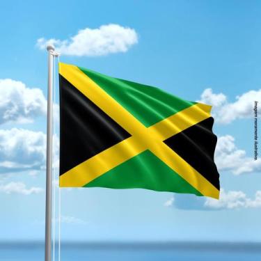 Imagem de Bandeira da Jamaica 80cmx140cm Tecido Oxford 100% Poliéster - Presente