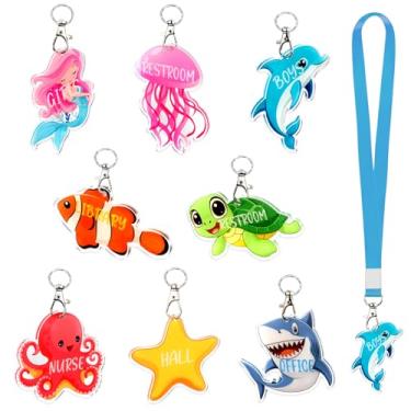 Imagem de CORNER LACE Conjunto de 8 pacotes de cordões de acrílico para corredores, passes escolares inquebráveis e colhedores macios, materiais para ensino fundamental/professores para salas de aula, sala de