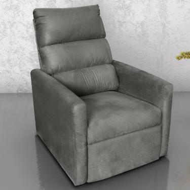 Imagem de Poltrona Reclinável Do Papai Neiva Suede Chumbo