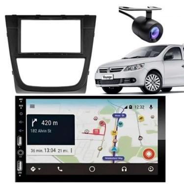 Imagem de Central Multimídia Carplay Android Gol G5 Moldura + Câmera Preto - Fir