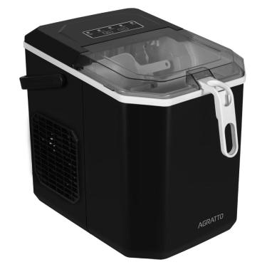 Imagem de Máquina de Gelo Portátil Agratto 12 kg Preta 220v